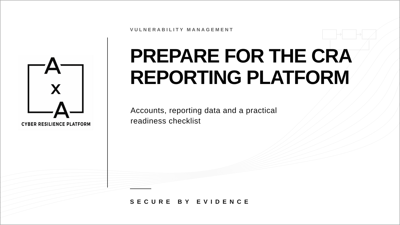 AA-sec cover graphic for preparing to use the CRA Single Reporting Platform