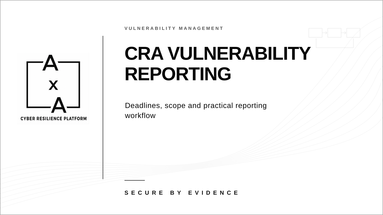 AA-sec cover graphic for CRA vulnerability reporting requirements